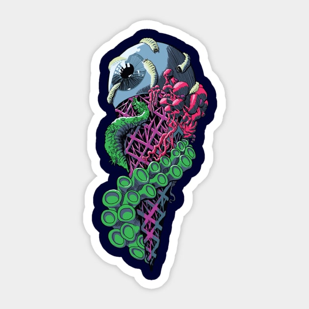 Necronomicone Sticker by qetza